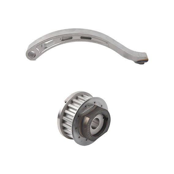 Auto parts timing pulley with hardening